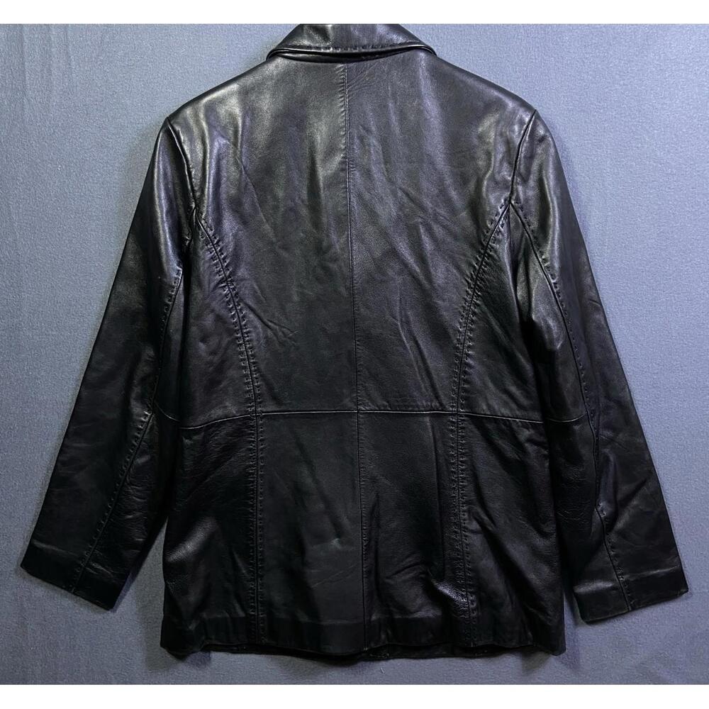 Adler Collection Leather Jacket Women’s Sz Large Black Genuine Lambskin Zip READ - Picture 11 of 16